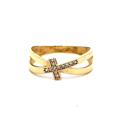 Golden Bull Basic Ring Chic Women 8.5 2.5mm 10K