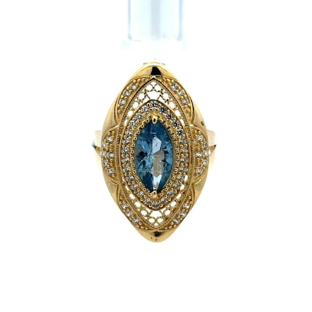 Golden Bull Basic Ring Chic Women 8.5 3mm 10K