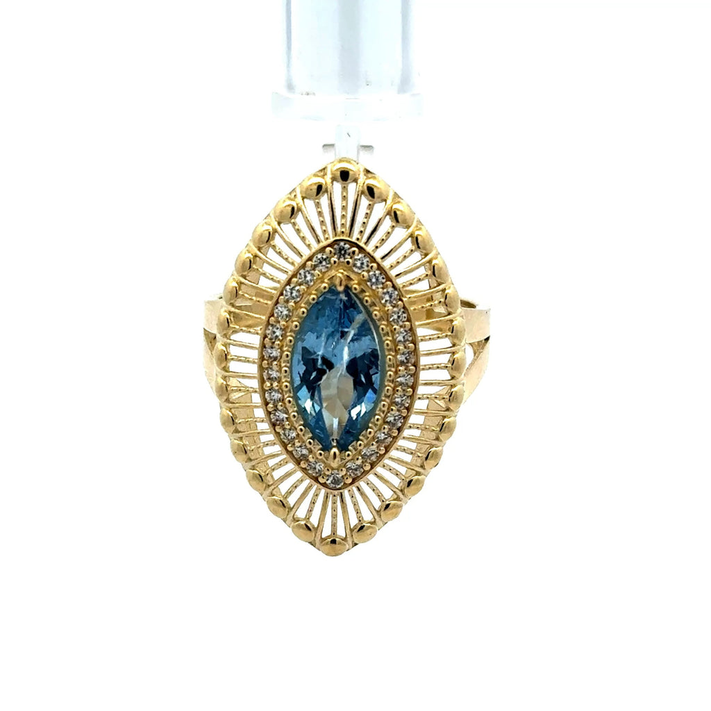 Golden Bull Basic Ring Chic Women 9 3mm 10K