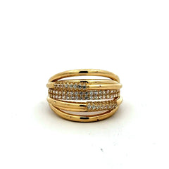 Golden Bull Basic Ring For Women 6.5 2.5mm 10K