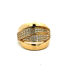 Golden Bull Basic Ring For Women 6.5 2.5mm 10K