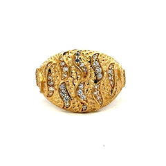 Golden Bull Basic Ring For Women 7 2.5mm 10K