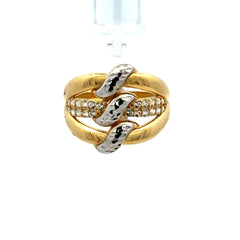 Golden Bull Basic Ring For Women 7 2.5mm 10K
