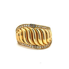 Golden Bull Basic Ring For Women 7 3mm 10K