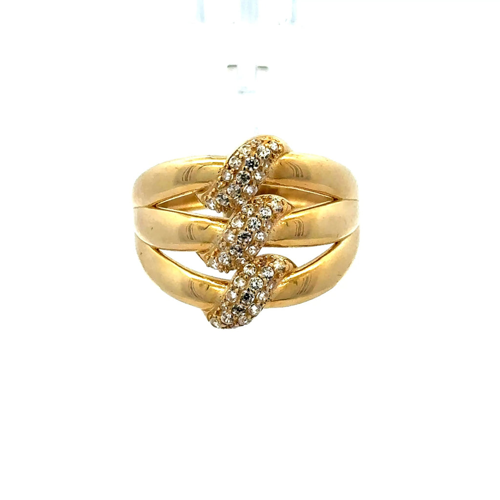 Golden Bull Basic Ring For Women 8 2.5mm 10K