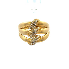 Golden Bull Basic Ring For Women 8 2.5mm 10K