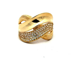 Golden Bull Basic Ring For Women 8 2.5mm 10K