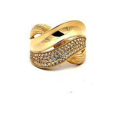 Golden Bull Basic Ring For Women 8 2.5mm 10K