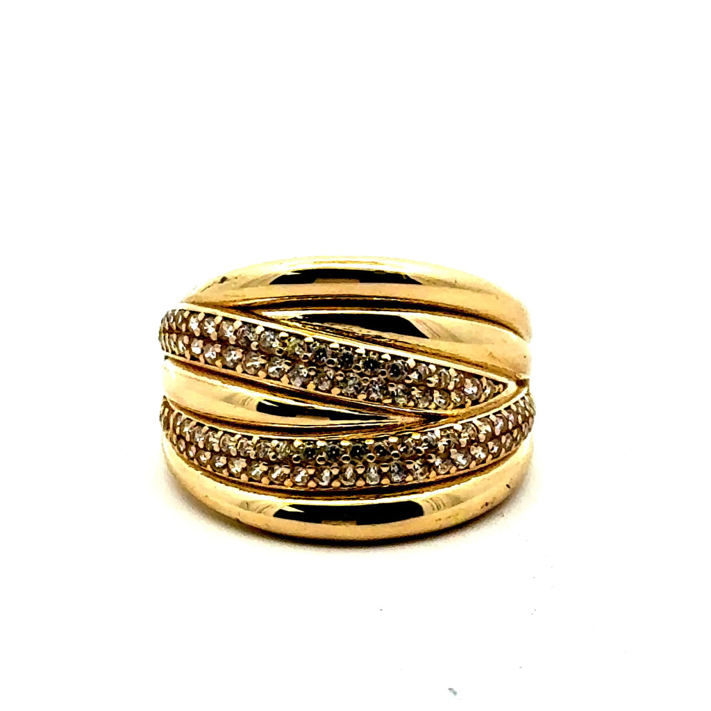 Golden Bull Basic Ring For Women 8 2mm 10K