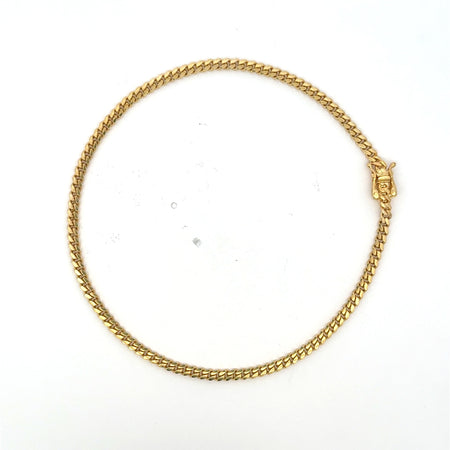 Anklet Cuban Link 3mm 10" 10K