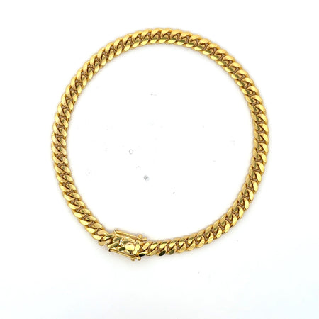 Anklet Cuban Link 6mm 10.5" 14K