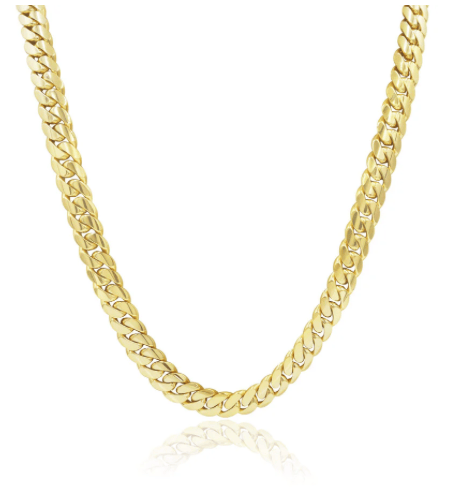 Golden Bull Cuban Chain Cuban Link 10.5mm 22" 10K