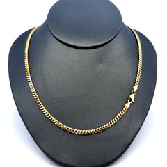 Golden Bull Cuban Chain Cuban Link 3mm 24.5" 14K