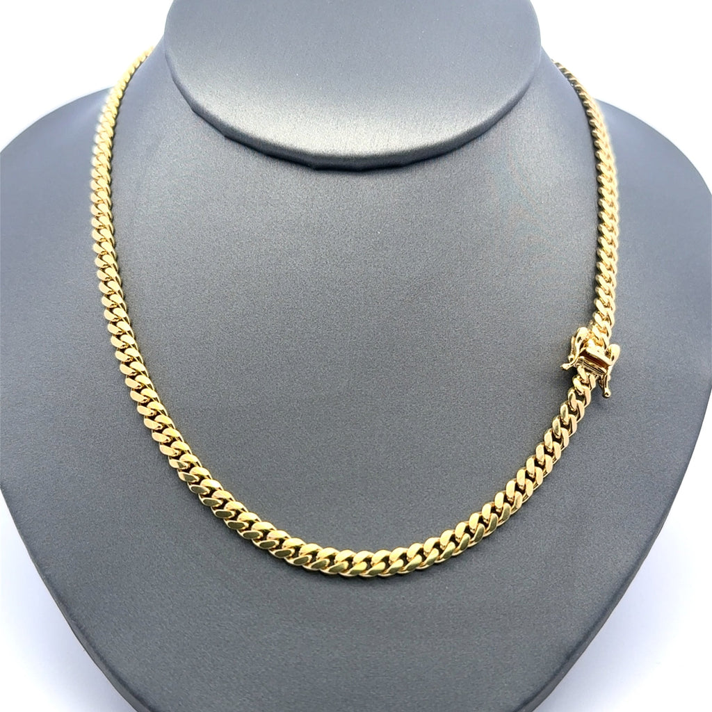 Golden Bull Cuban Chain Cuban Link 4mm 19.5" 14K