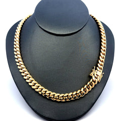 Golden Bull Cuban Chain Cuban Link 8.5mm 22" 10K