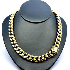 Golden Bull Cuban Chain Hollow Cuban 10mm 25" 10K