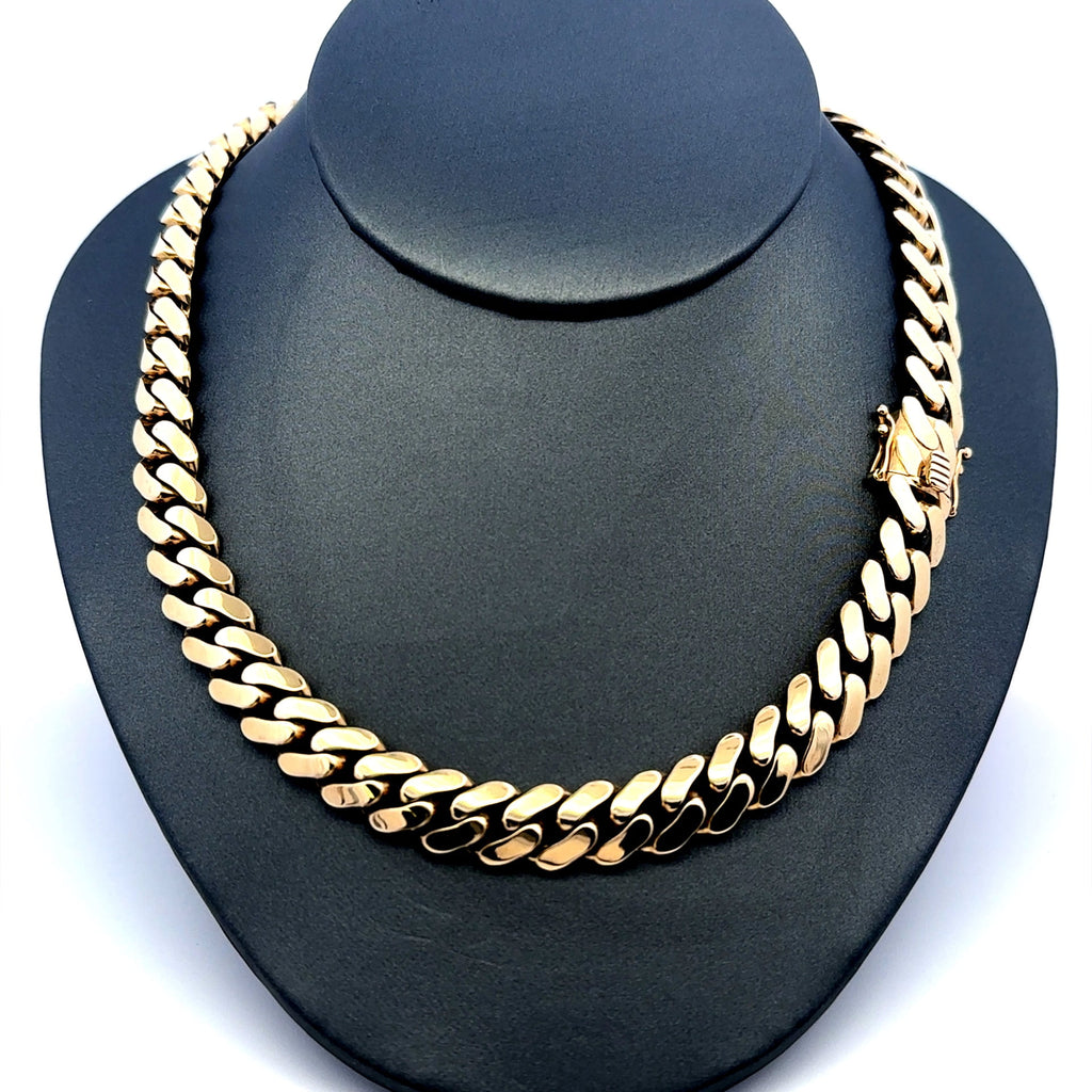 Golden Bull Cuban Chain Hollow Cuban 10mm 25" 10K