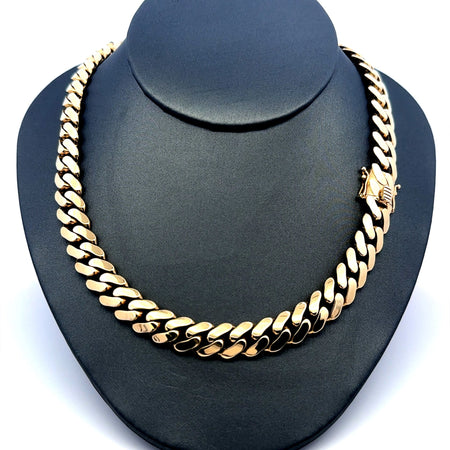 Chain Hollow Cuban 10mm 25" 10K