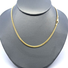 Golden Bull Cuban Chain Mini Cuban Link 2.5mm 20" 10K