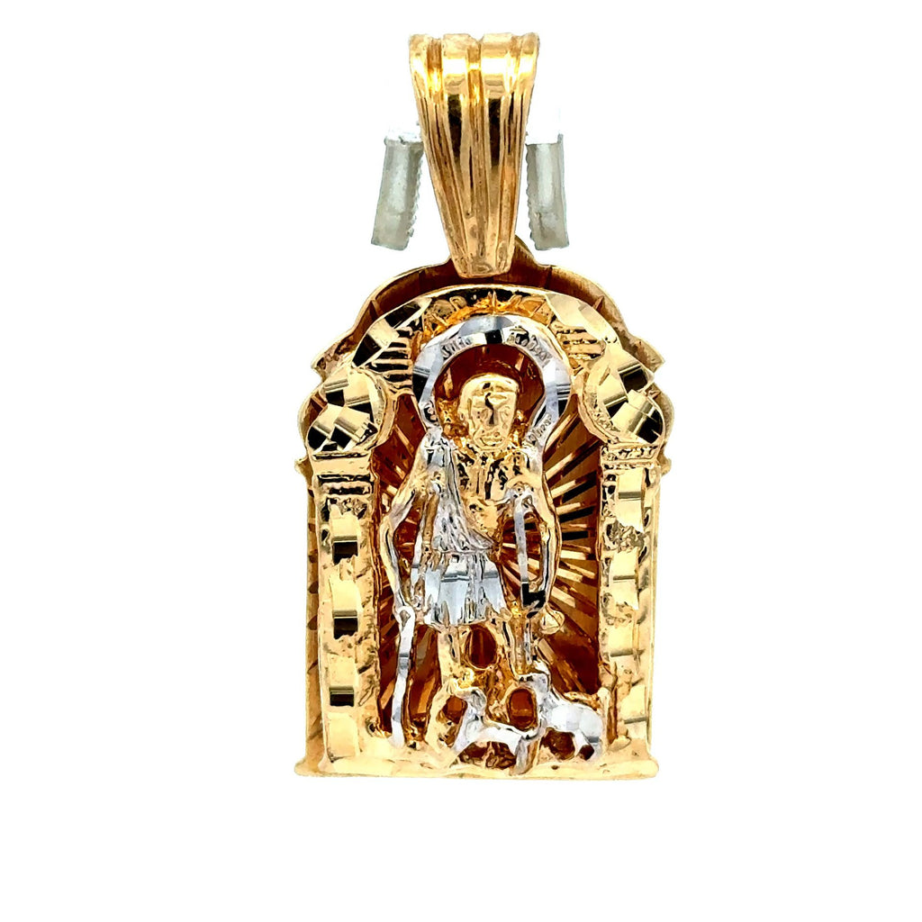Golden Bull Cuban Pendant ‘San Lázaro’ 50 14K