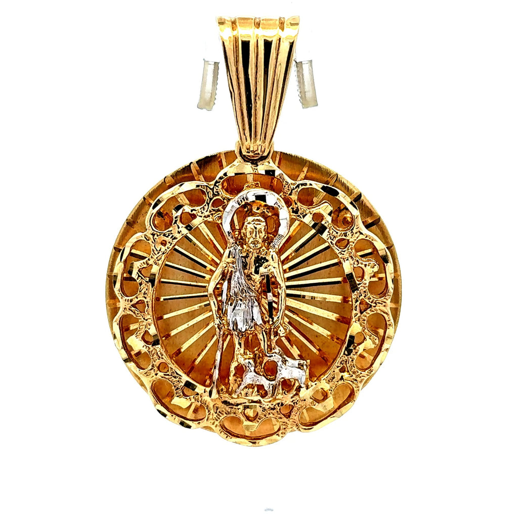 Golden Bull Cuban Pendant ‘San Lázaro’ 63 10K