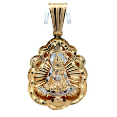 Golden Bull Cuban Pendant ‘Virgen de la Caridad del Cobre’ 47 10K