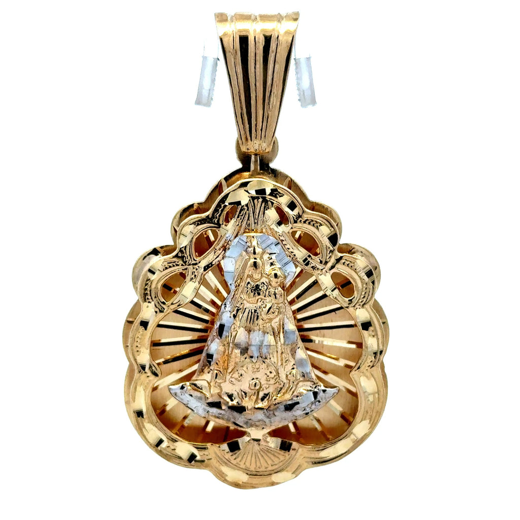 Golden Bull Cuban Pendant ‘Virgen de la Caridad del Cobre’ 68 10K