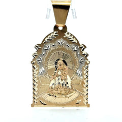 Golden Bull Cuban Pendant ‘Virgen de la Caridad del Cobre’ 75 10K