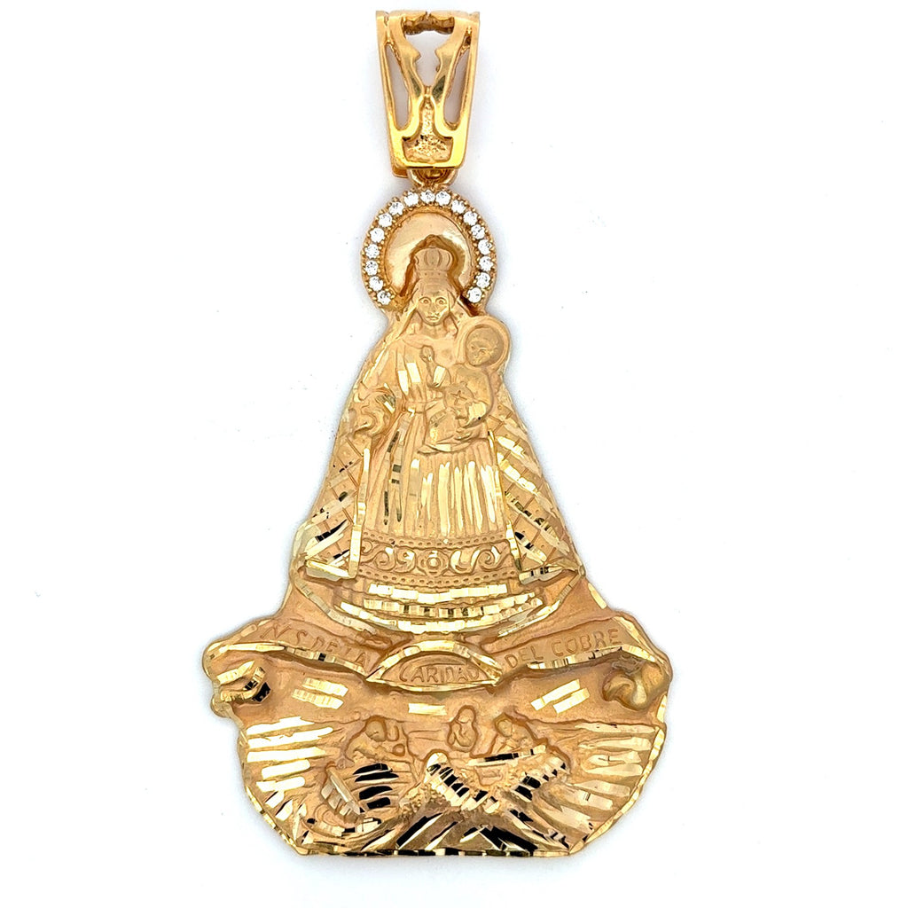 Golden Bull Cuban Pendant ‘Virgen de la Caridad del Cobre’ 82 10K