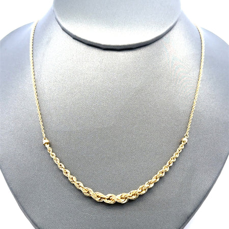 Chain Princess Rope Cut 2mm 17" 14K
