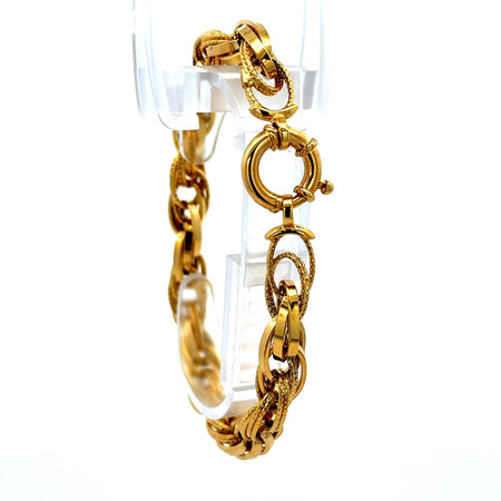 Bracelet Big Rope 8.5mm 8" 14K