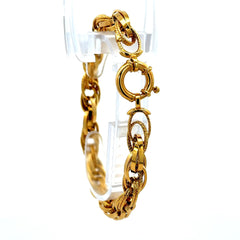 Golden Bull Fancy 11.4 g Bracelet Big Rope 8.5mm 8" 14K