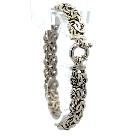Bracelet Byzantine 9.5mm 7.5" 14K