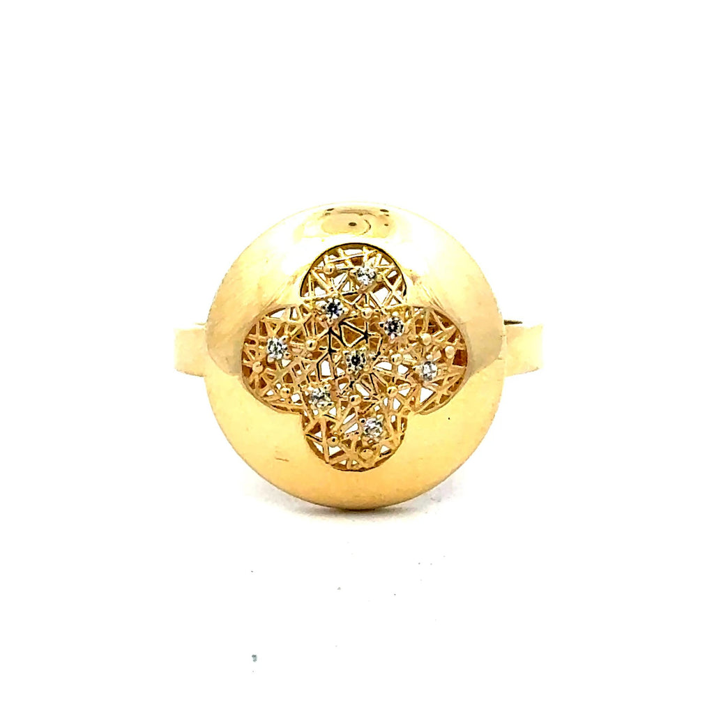 Golden Bull Fancy 2.3 g Ring Women's 7.5 2mm 10K