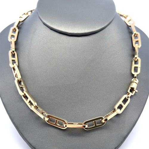 Golden Bull Fancy 20.7 g Chain Anchor Box Link 6.5mm 22" 14K