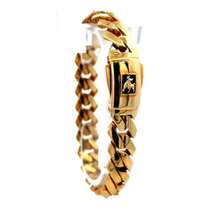 Golden Bull Fancy 21.1 g Bracelet Bull 11mm 7.5" 10K