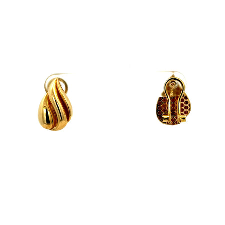 Earrings Omega 17 13mm 10K