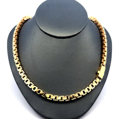 Golden Bull Fancy 31.7 g Necklaces Big Box Link 5.5mm 16.5" 14K