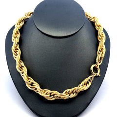 Golden Bull Fancy 38.6 g Necklaces Big Rope 10mm 20" 14K