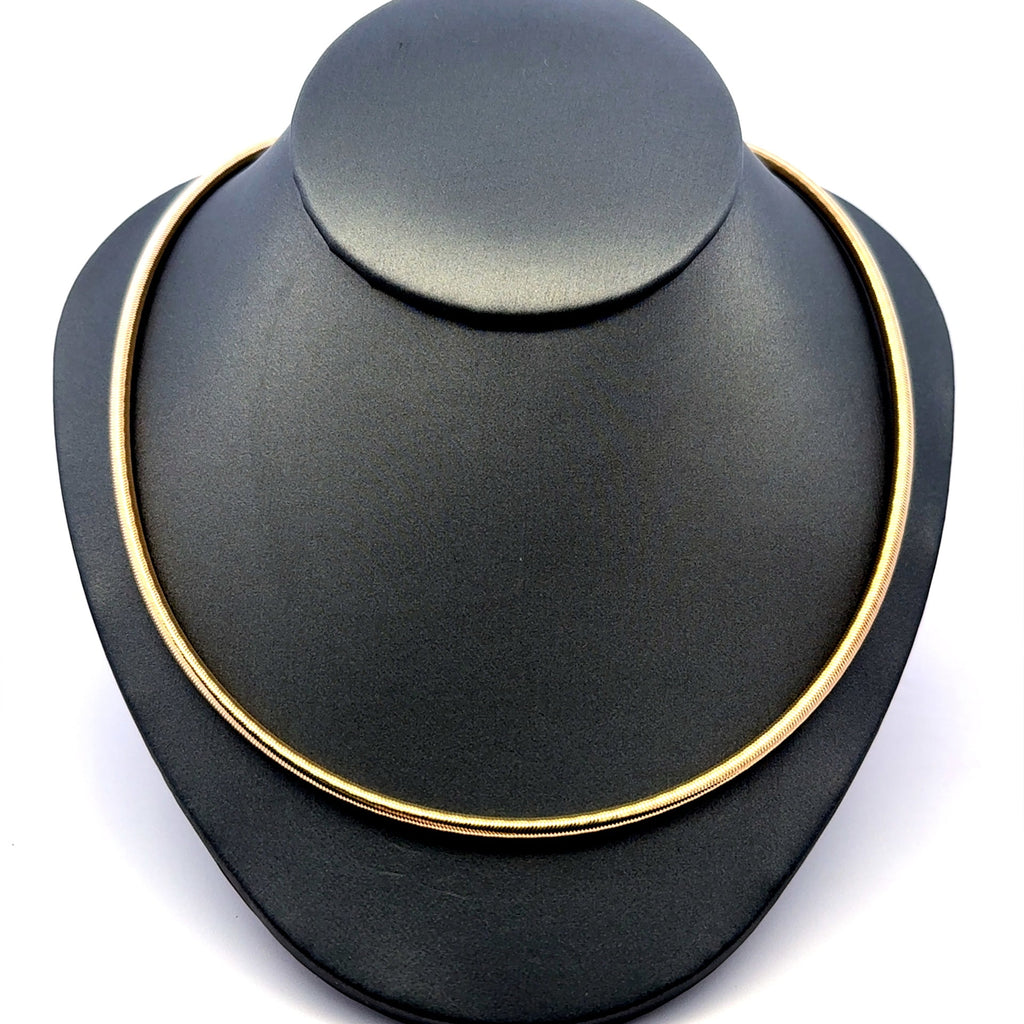Golden Bull Fancy 5.5 g Necklaces Flexibull 3mm 16" 14K