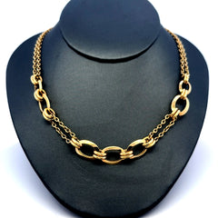 Golden Bull Fancy 8.8 g Necklaces Rollo Princess Cut 11mm 18" 14K