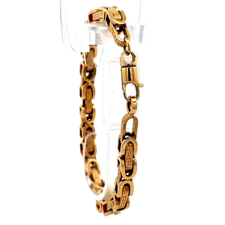 Bracelet Box Byzantine 6.5mm 8.5" 14K
