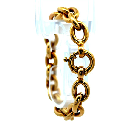 Bracelet Oval Link 10mm 7" 14K