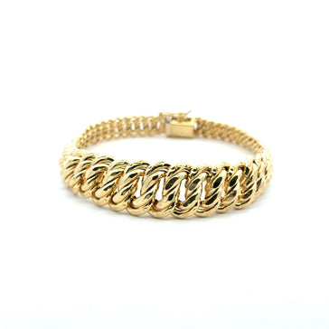 Bracelet Princess Cut 14mm 7.5" 14K