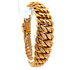 Golden Bull Fancy Bracelet Princess Cut 21.5mm 7.5" 10K