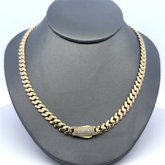 Golden Bull Fancy CAL 10.3 g Chain Monaco 6mm 16" 10K