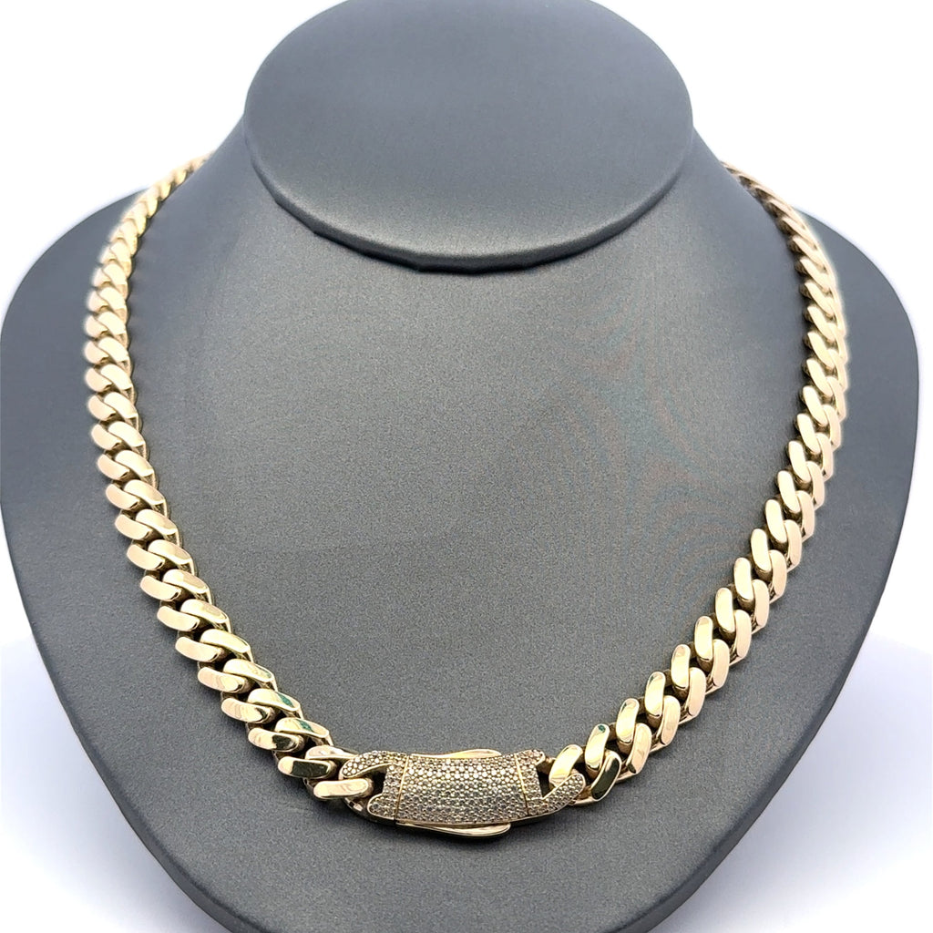 Golden Bull Fancy CAL 15.1 g Chain Monaco 7.5mm 16" 10K
