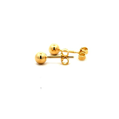 Golden Bull Fancy CAL Earrings Ball Studs 5 5mm 10K