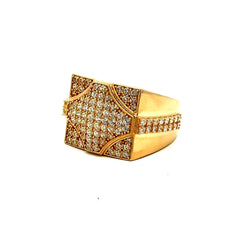 Golden Bull Fancy CAL Ring Men's 10 5mm 10K