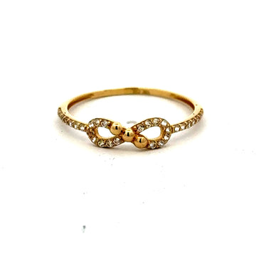 Ring Women's with CZ 7 1mm 10K